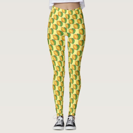 Leggings Citrons citrons citrons citrons fruités citrons n' (Devant)