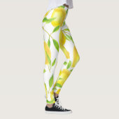 Leggings Citrons et motif feuille (Droite)