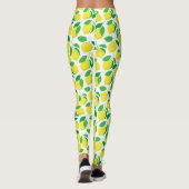 Leggings Citrons et motifs feuille (Dos)