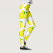 Leggings Citrons Fruits Jaunes Motif Aquarelle Citrus (Droite)