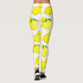 Leggings Citrons Fruits Jaunes Motif Aquarelle Citrus (Dos)