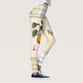 Leggings Citrons sur les guêtres vert pomme de rayures (Droite)