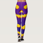Leggings Citrouille de Jack o Lantern visage grimaçant Hall (Dos)
