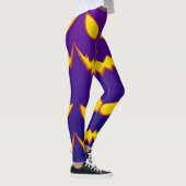 Leggings Citrouille de Jack o Lantern visage grimaçant Hall (Droite)