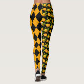Leggings citrouille d'Halloween jack o lantern bouffon (Dos)