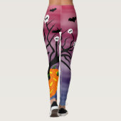 Leggings Citrouille d'Halloween Jack o’ Lanterne Dead Tree (Dos)