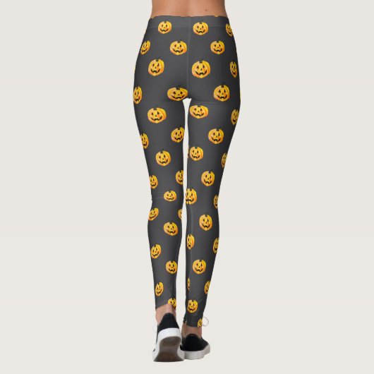 Leggings Citrouille Jack O Lantern Halloween (Dos)