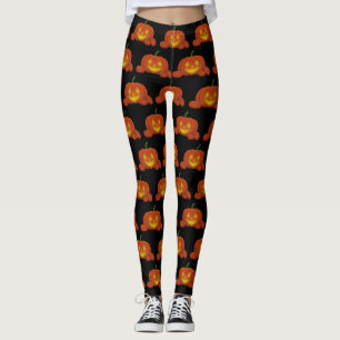 Leggings Citrouille Jack-o-lanterne