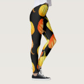 Leggings Citrouille orange : Motif d'aquarelle transparente (Droite)