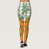 Leggings Citrouille Patch Festival Automne Couleur Foliage  (Dos)