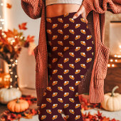 Leggings Citrouille Pie Fall Thanksgiving Bourgogne