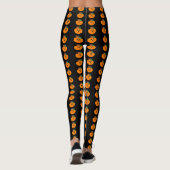 Leggings Citrouille Visage Drôle (Dos)