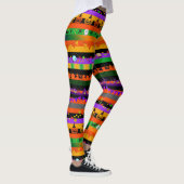 Leggings Citrouilles, chauves-souris et fête d'Halloween (Droite)