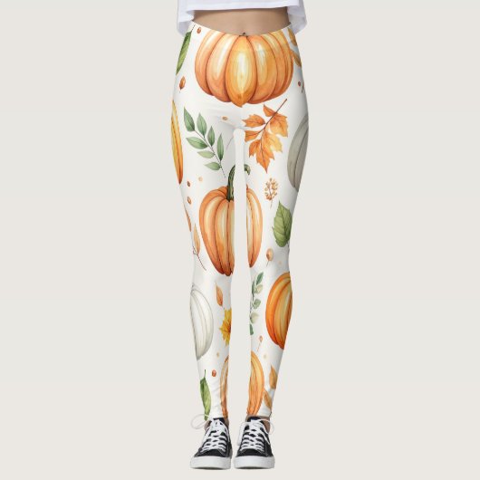 Leggings Citrouilles dans la lumière du matin (Devant)