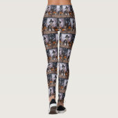 Leggings Citrouilles de Schnauzer miniature Halloween (Dos)
