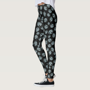 Leggings Citrouilles déplaisants blancs Halloween