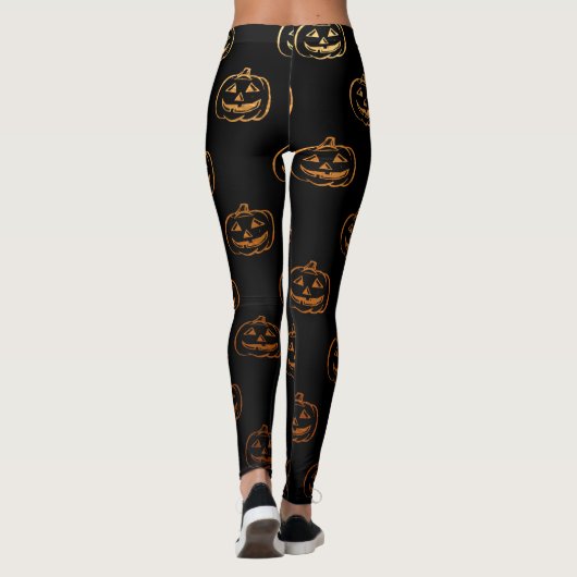Leggings Citrouilles d'Halloween (Dos)