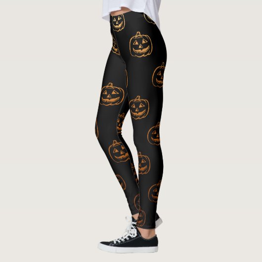 Leggings Citrouilles d'Halloween (Gauche)