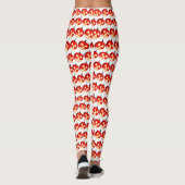 Leggings Citrouilles d'Halloween sculptés (Dos)