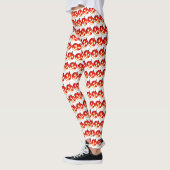Leggings Citrouilles d'Halloween sculptés (Gauche)