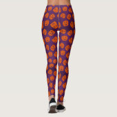 Leggings Citrouilles d'Halloween sur Motif Arrière - plan v (Dos)