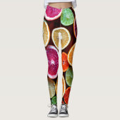 Leggings Citrus Dream Citron Lime Orange Fruit (Devant)