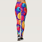 Leggings Citrus et baies éclatées (Dos)