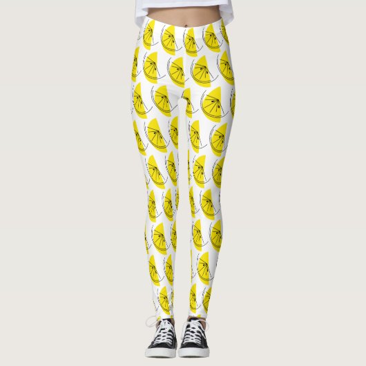 Leggings Citrus Lemon Légumineuses multiples (Devant)