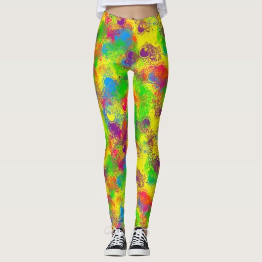 Leggings CKC Paint Can Florals-LEGGINGS (Devant)