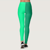 Leggings Clair et vert foncé Deux tons Split (Dos)