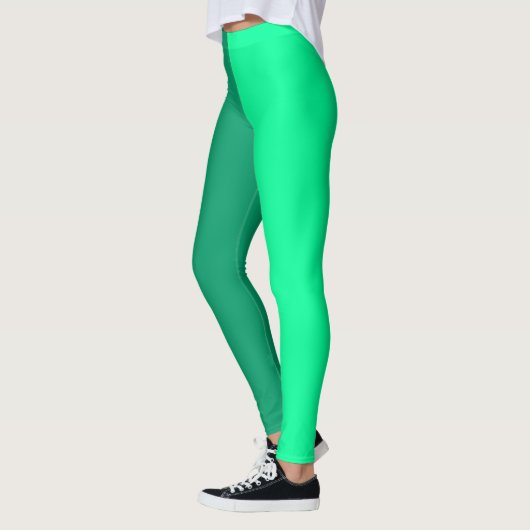 Leggings Clair et vert foncé Deux tons Split (Gauche)