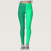 Leggings Clair et vert foncé Deux tons Split (Devant)
