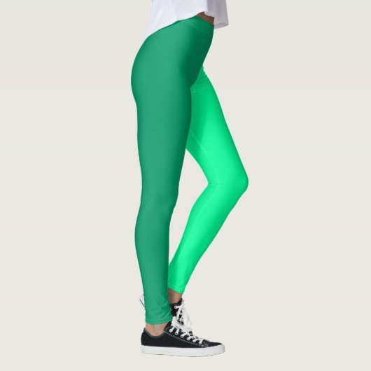 Leggings Clair et vert foncé Deux tons Split (Droite)
