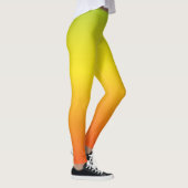 Leggings Clair Gras Orange Vert Ombre Entraînement (Droite)