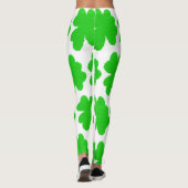 Leggings Clair shamrock chanceux trèfle St. Patrick's Day (Dos)