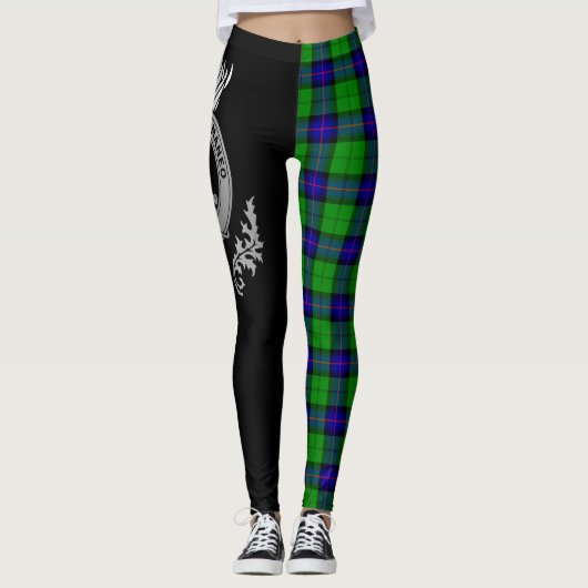 Leggings Clan Armstrong Crest & Tartan (Devant)