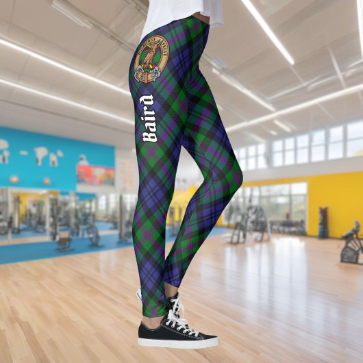Leggings Clan Baird Crest sur Tartan