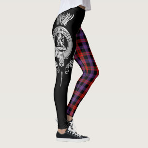 Leggings Clan Brown Crest & Tartan