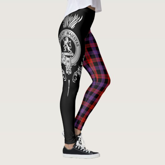 Leggings Clan Brown Crest & Tartan (Droite)
