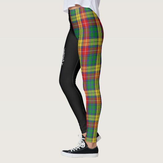 Leggings Clan Buchanan Crest & Tartan (Gauche)