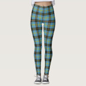 Leggings Clan classique bleu écossais Bell Tartan (Devant)