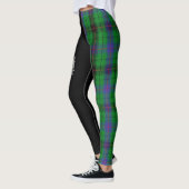 Leggings Clan Davidson Crest & Tartan (Gauche)