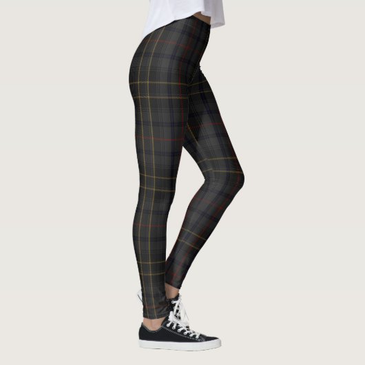 Leggings Clan écossais gris gris Tartan Leggis gris (Droite)