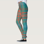 Leggings Clan écossais Wilson Tartan Green Blue Plaid (Gauche)