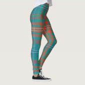 Leggings Clan écossais Wilson Tartan Green Blue Plaid (Droite)