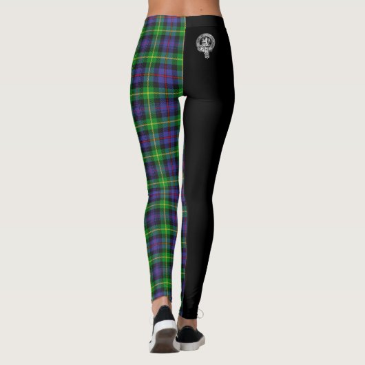 Leggings Clan Farquharson Crest & Tartan (Dos)
