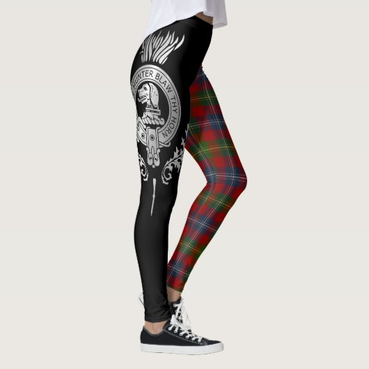 Leggings Clan Forrester Crest & Tartan (Droite)