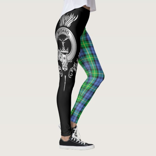 Leggings Clan Gordon Crest & Tartan (Droite)