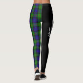 Leggings Clan Gunn Crest & Tartan (Dos)