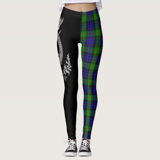Leggings Clan Gunn Crest & Tartan (Devant)